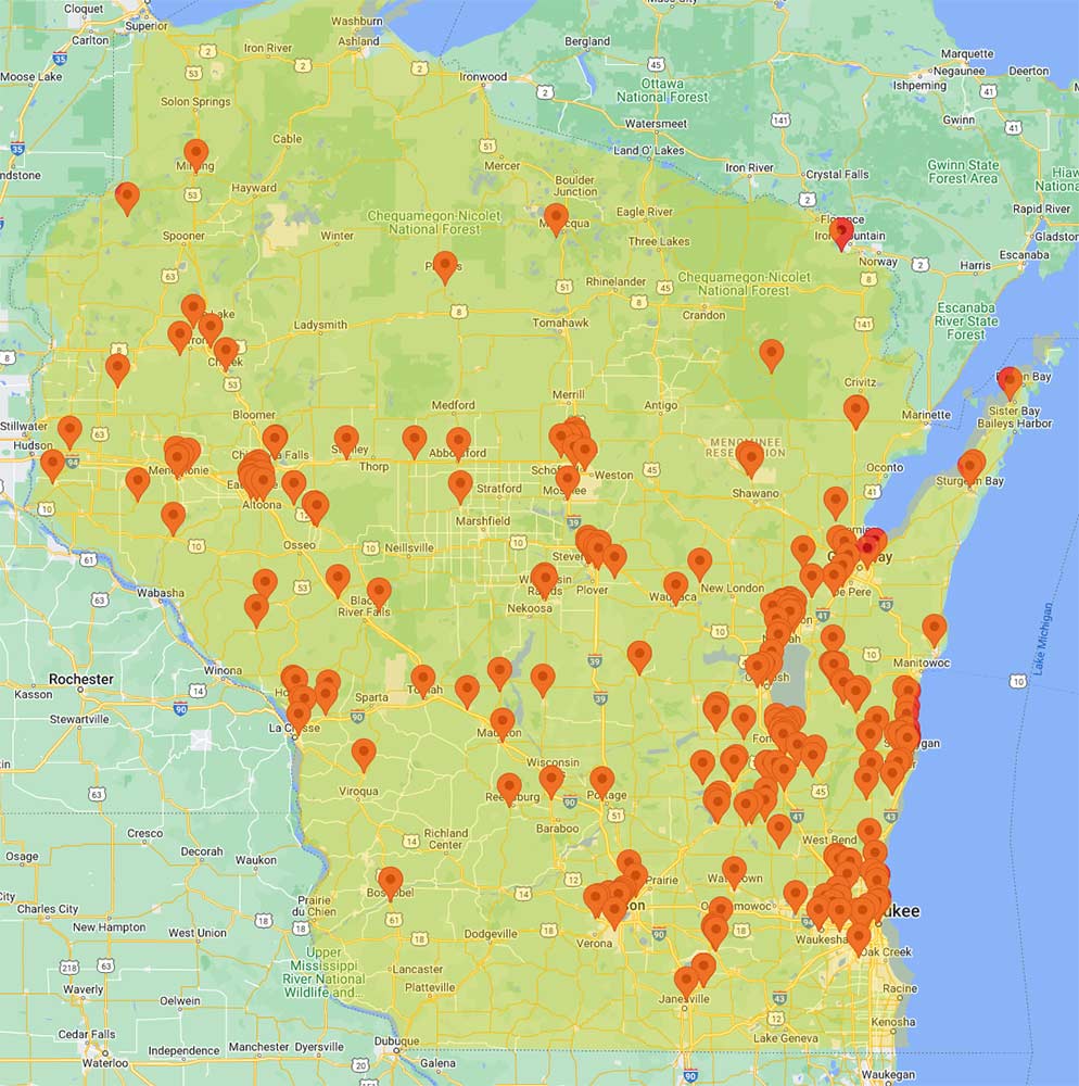 WI map